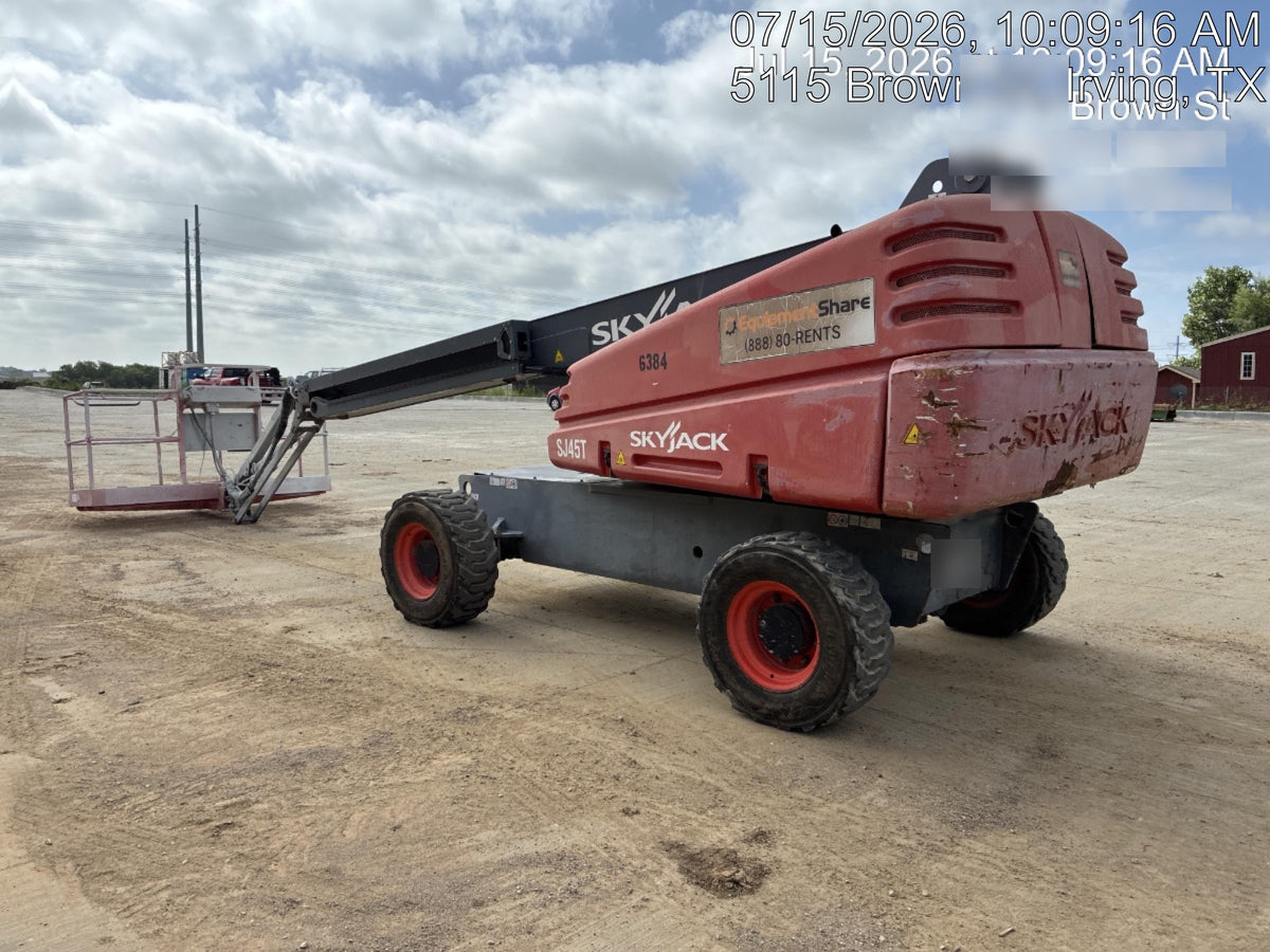 2017 Skyjack SJ45T+ Skyjack 45T, Diesel Engine, Foam Filled Tires,36x96" Platform, Extended Warranty 5yr/5k hr