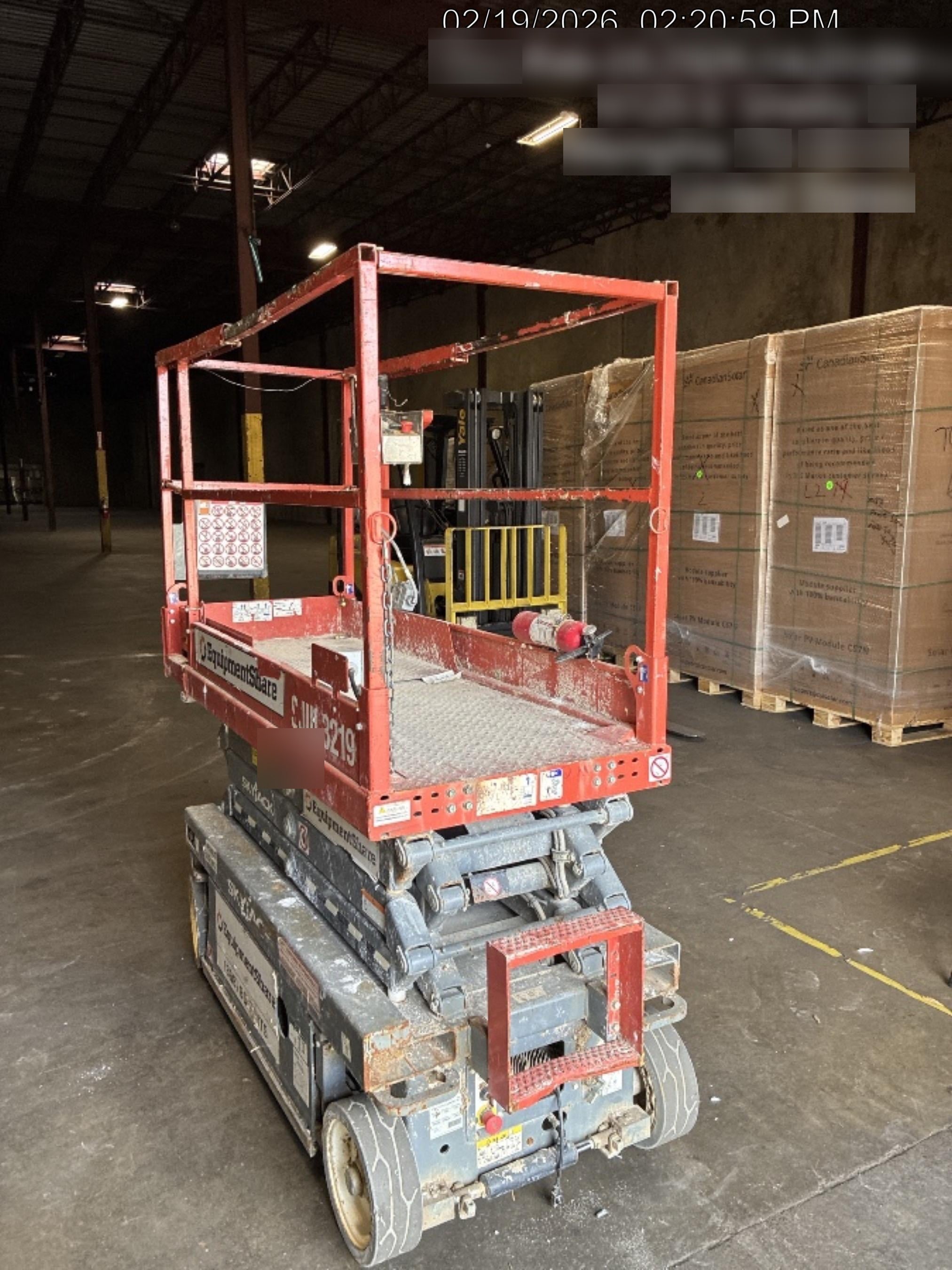 2019 Skyjack SJIII-3219 Standard Options, Trojan Batteries