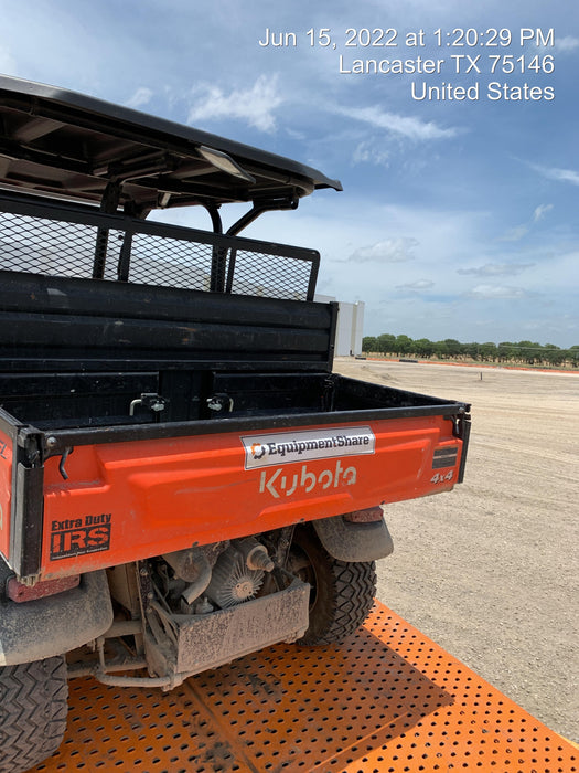 2021 Kubota RTV-X1140W-H Plastic Canopy, Windshield Acrylic Clear, LED Strobe Light, Wire Harness Kit, Back up Alarm