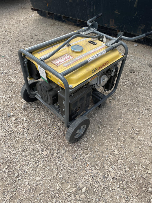 2021 Wacker Neuson GP6600A Standard 6.6kW Generator, Includes Wheel Kit. P/N: 5100042220