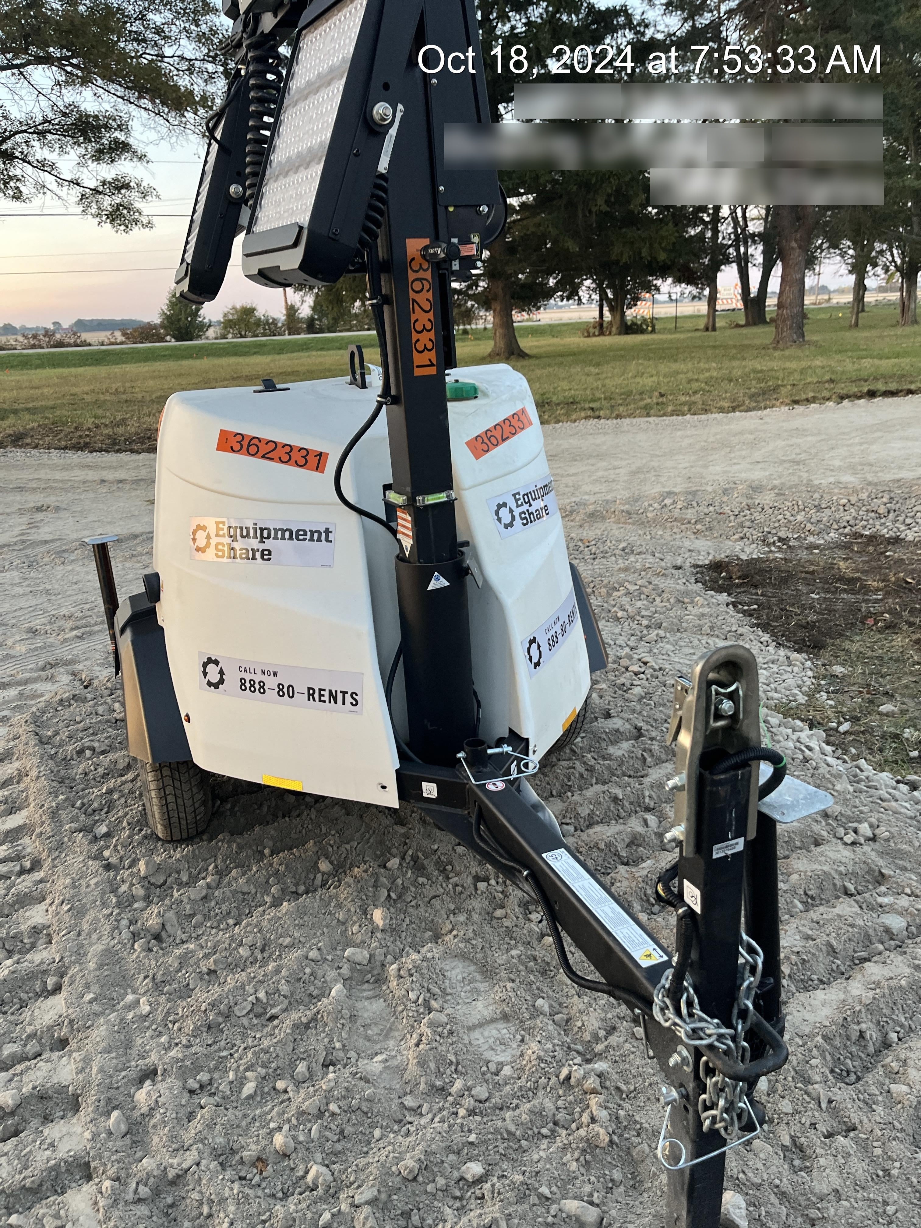 2023 Generac MLT2 Diesel, Flex Switch 120V Input, Powerzone Controller, 
(4) 320W LED Lights, 4kW Generator, 39.9 Gal Fuel Tank, 2" Ball, T3
