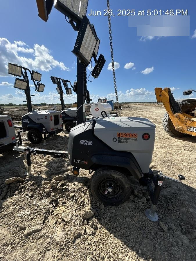 2024 Wacker Neuson LTT4 Diesel, Kohler KDW702, Deep Sea Controller, Auto Start, LED 320W, Bypass Outlet, T3