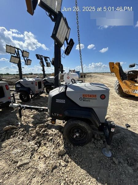 2024 Wacker Neuson LTT4 Diesel, Kohler KDW702, Deep Sea Controller, Auto Start, LED 320W, Bypass Outlet, T3