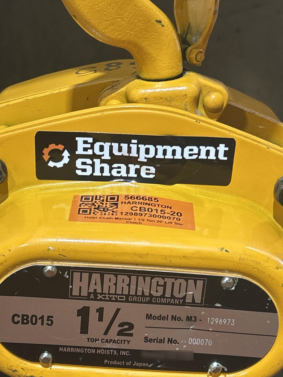 2025 HARRINGTON CB015-20