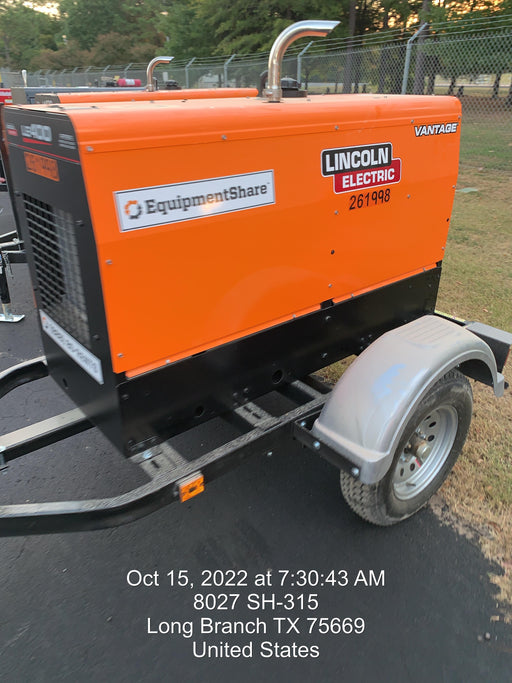 2022 Lincoln Electric LE400 Kubota V1505, Trlr, Cable Rack, Light Kit, ES Decals, T3