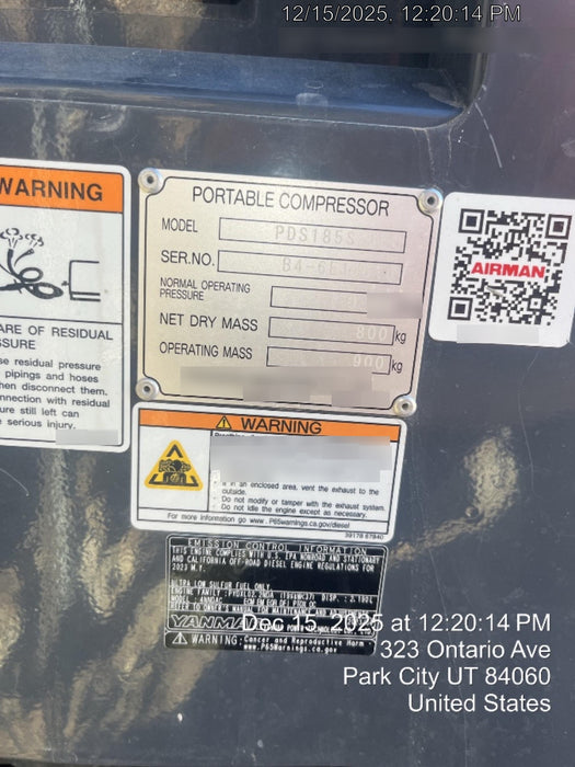 2023 AIRMAN PDS185S CWK