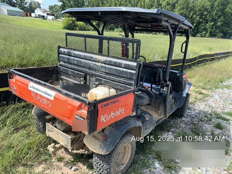 2022 Kubota RTV-X1140W-H Plastic Canopy, Windshield Acrylic Clear, LED Strobe Light, Wire Harness Kit, Back up Alarm