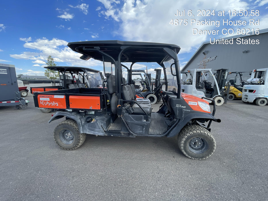 2022 Kubota RTV-X1140W-H Plastic Canopy, Windshield Acrylic Clear, LED Strobe Light, Wire Harness Kit, Back up Alarm