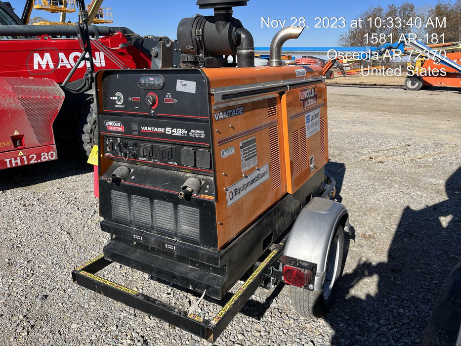 2022 Lincoln Electric Vantage 549X Crosslink Technology, Trailer Mounted, ES Decals, T3