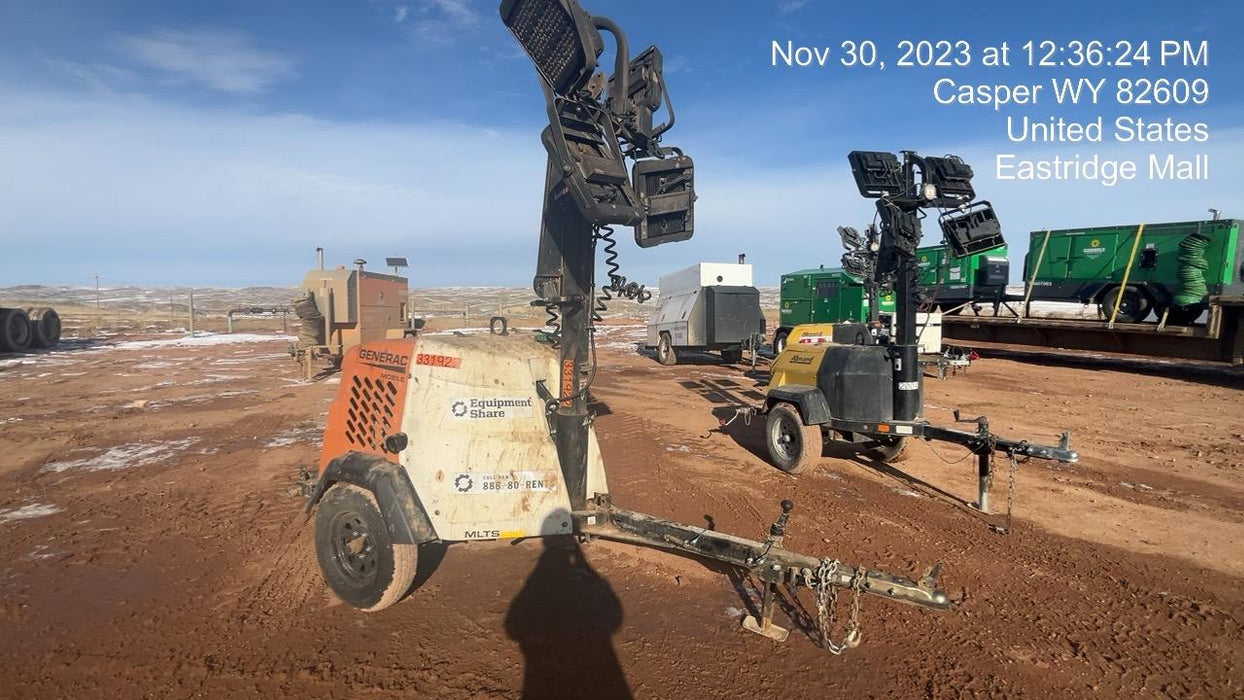 2023 Generac MLT2 Diesel, Flex Switch 120V Input, Powerzone Controller, (4) 320W LED Lights, 4kW Generator, 39.9 Gal Fuel Tank, 2" Ball, T3