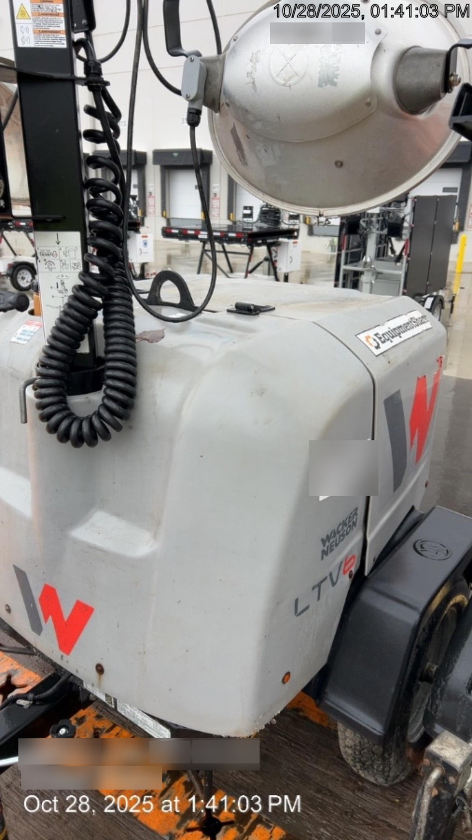 2019 Wacker Neuson LTV6L-MH Wacker Neuson LTV6L Mobile Light Tower w/Fuel Level Sensor Installed