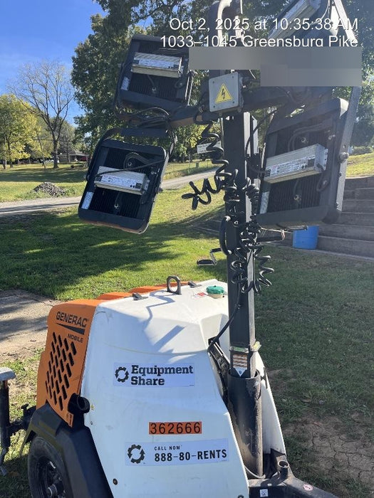 2023 Generac MLT2 Diesel, Flex Switch 120V Input, Powerzone Controller, 
(4) 320W LED Lights, 4kW Generator, 39.9 Gal Fuel Tank, 2" Ball, T3