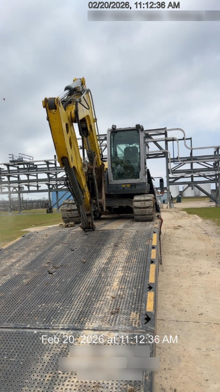 Wacker Neuson ET90 Enclosed Cab, Hybrid Tracks, Long Dipperstick,  Bucket