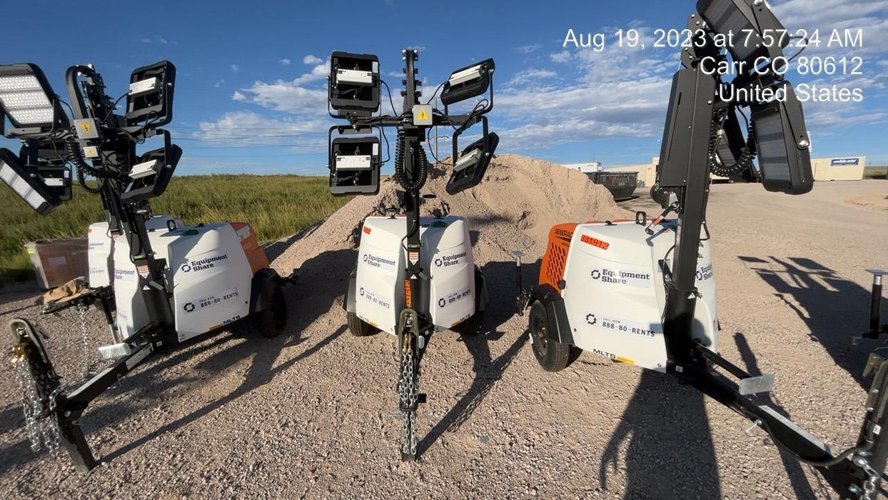 2023 Generac MLT2 Diesel, Flex Switch 120V Input, Powerzone Controller, (4) 320W LED Lights, 4kW Generator, 39.9 Gal Fuel Tank, 2" Ball, T3