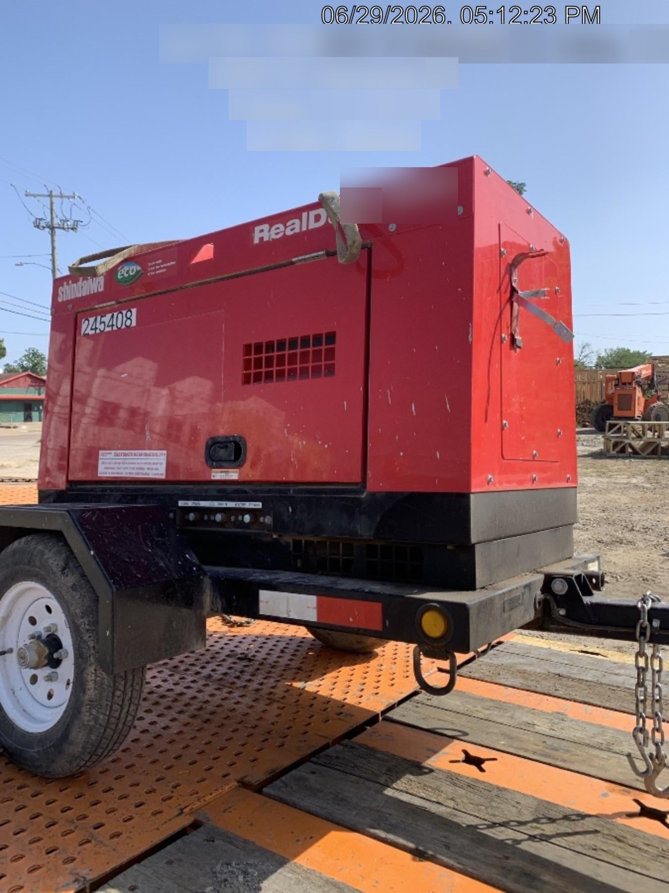 2022 Shindaiwa DGW400MDL Kubota D902 Engine, 23 HP, Dual Op Welder, Wire, Arc, Droop Stick, Tig, and CC Stick Functionality, Simulphase, 3 Phase and 1 Phase Gen Output, Single Axle NB Trlr, Slr Trckl Chrg 12V 12W, Fire Ext