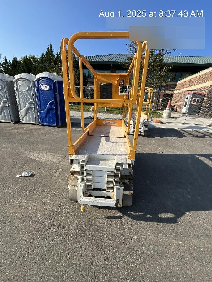 Custom Equipment HB-1430 <ul>
 <li>Hy-Brid Scissor Lift</li>
  <li>Platform capacity up to 670 lbs.</li>
  <li>Working height up to 20 ft</li>
  <li>Weighs under 1,700 lbs.</li>
  <li>Non-marking wheels </li>
</ul>