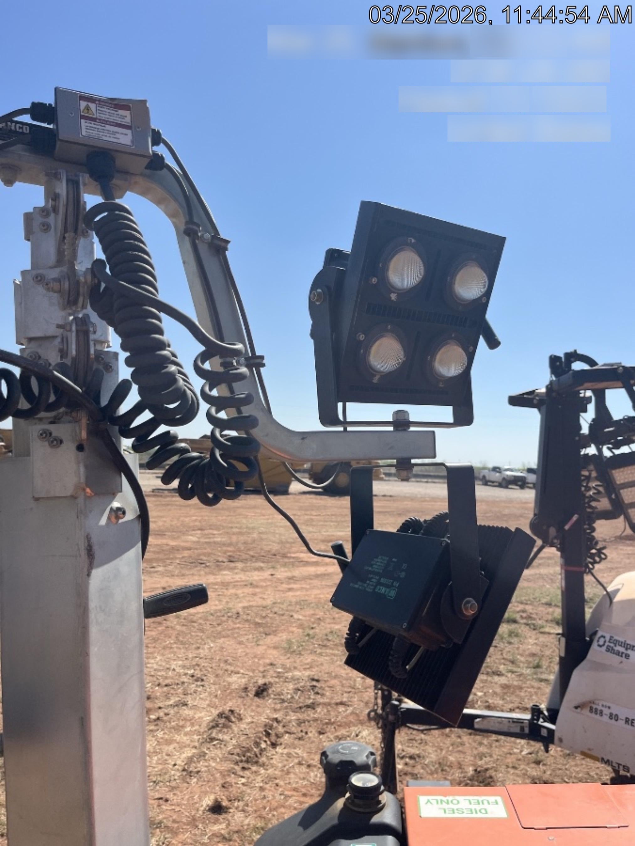 2024 Wanco WLTT-4MM4K Diesel, Deep Sea Controller, Shore Power Plug, Auto Start, (4) 350W LED Floodlights, 4kW Generator, 60 Gal Fuel Tank, 2" Ball, T3