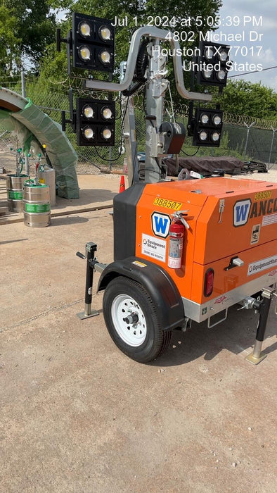 2024 Wanco WLTT-4MM4K Diesel, Deep Sea Controller, Shore Power Plug, Auto Start, (4) 350W LED Floodlights, 4kW Generator, 60 Gal Fuel Tank, 2" Ball, T3