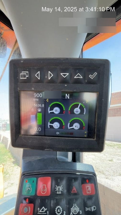 2019 John Deere 524L Cab/Heat/AIR, 3rd Function Hydraulics, Hydraulic JRB QC 2.75 Yd. Bucket, 60" Carriage/72" Forks