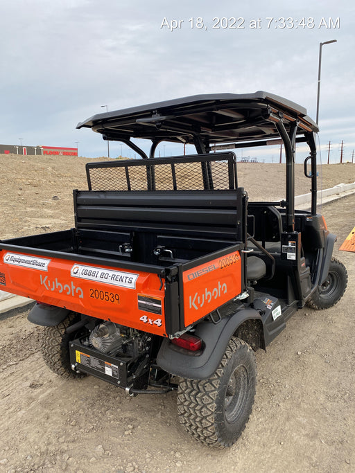 2022 Kubota RTV-X1140W-H Plastic Canopy, Windshield Acrylic Clear, LED Strobe Light, Wire Harness Kit, Back up Alarm