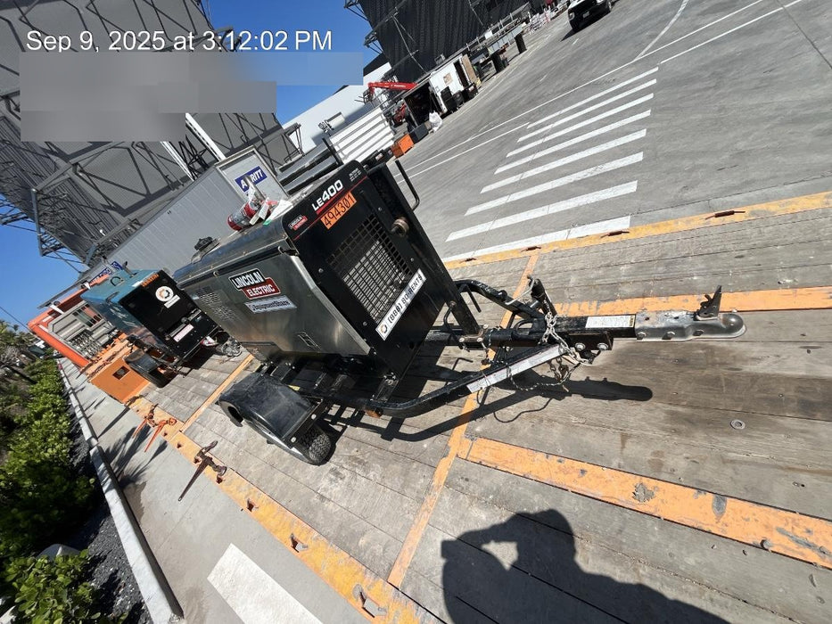 2025 Lincoln Electric LE400 Diesel, Kubota V1505, 22 HP, Trlr, Cable Rack, Light Kit, ES Decals, T3