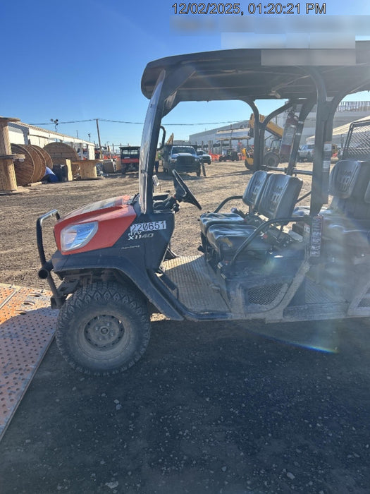 2022 Kubota RTV-X1140W-H Plastic Canopy, Windshield Acrylic Clear, LED Strobe Light, Wire Harness Kit, Back up Alarm