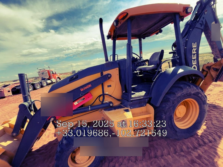 2020 John Deere 310LEP Canopy, 4WD, Standard Stick, Pilot Controls, 2 Way Hydraulics, TAG Manual QC