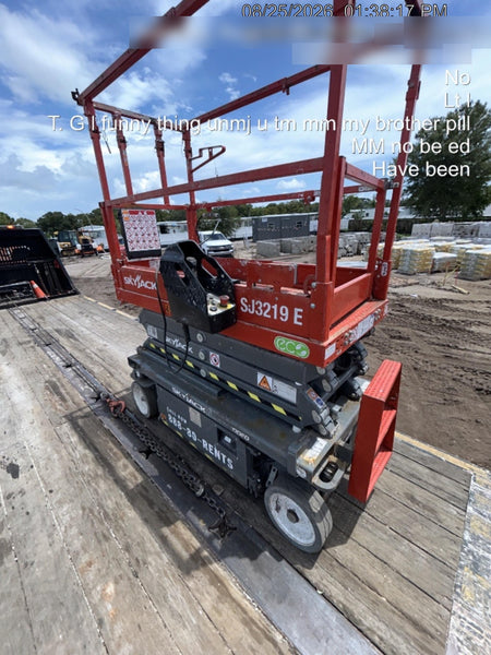 2024 Skyjack SJ3219 Electric Drive, Sld NM Tires, DBcns, RFRails, Power to Platform, T3 + Access Control