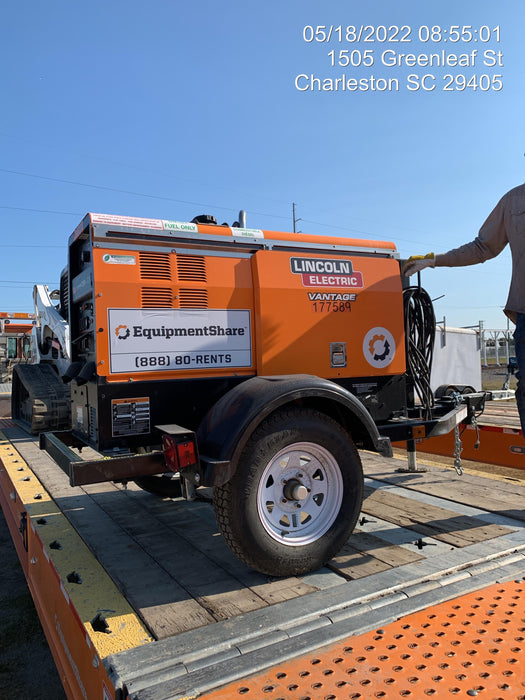 2021 Lincoln Electric Vantage 322 Vantage 322 Ready Pak 3 w/ Decals, ORANGE (includes trailer, cable rack, fender light kit) NO Telematics