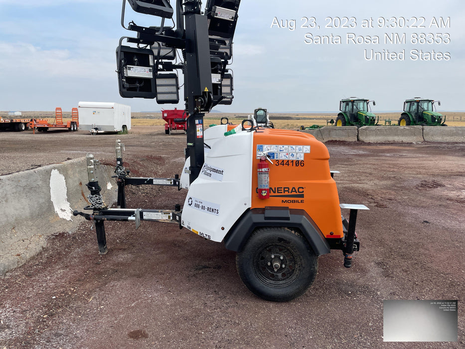 2023 Generac MLT2 Diesel, Flex Switch 120V Input, Powerzone Controller, (4) 320W LED Lights, 4kW Generator, 39.9 Gal Fuel Tank, 2" Ball, T3