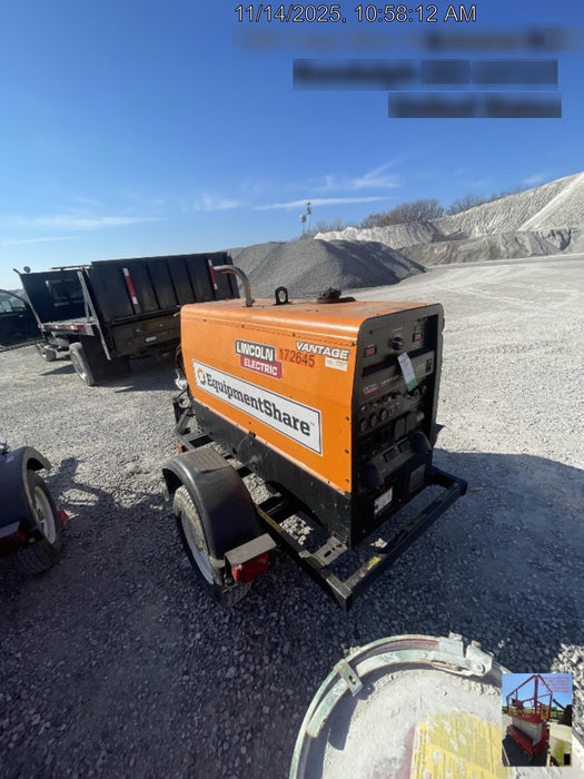 2021 Lincoln Electric Vantage 322 Vantage 322 Ready Pak 3 w/ Decals, ORANGE (includes trailer, cable rack, fender light kit) NO Telematics