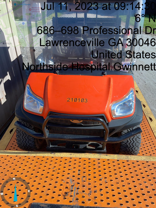 2022 Kubota RTV-X1140W-H Plastic Canopy, Windshield Acrylic Clear, LED Strobe Light, Wire Harness Kit, Back up Alarm
