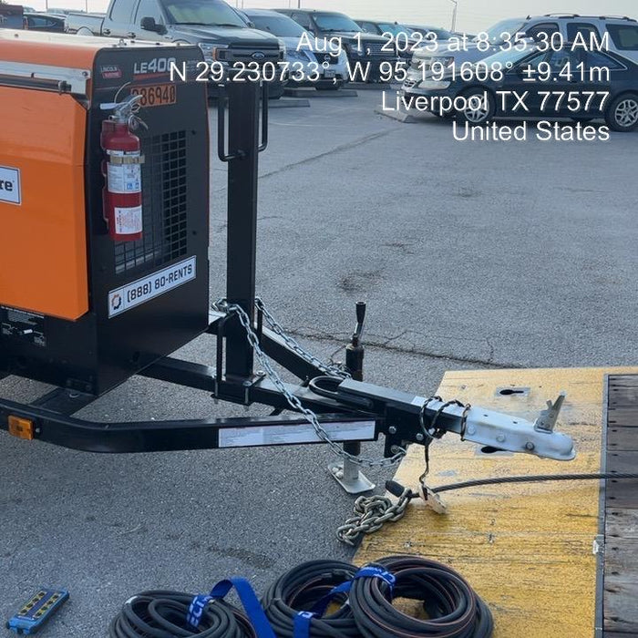 2022 Lincoln Electric LE400 Kubota V1505, Trlr, Cable Rack, Light Kit, ES Decals, T3