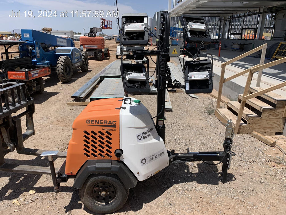 2024 Generac MLT2 Diesel, Flex Switch 120V Input, Powerzone Controller, 
(4) 320W LED Lights, 4kW Generator, 39.9 Gal Fuel Tank, 2" Ball, T3