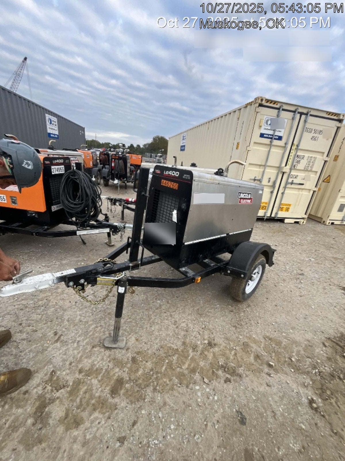 2024 Lincoln Electric LE400 Kubota V1505, Trlr, Cable Rack, Light Kit, ES Decals, T3