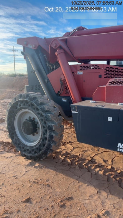 2018 Manitou MTA10055 Manitou MTA 10055 w/Open ROPS, Work Lights/Strobe, Aux Hyd, Solid Tires, Lift Hook, 66" Carriage, 60" Forks