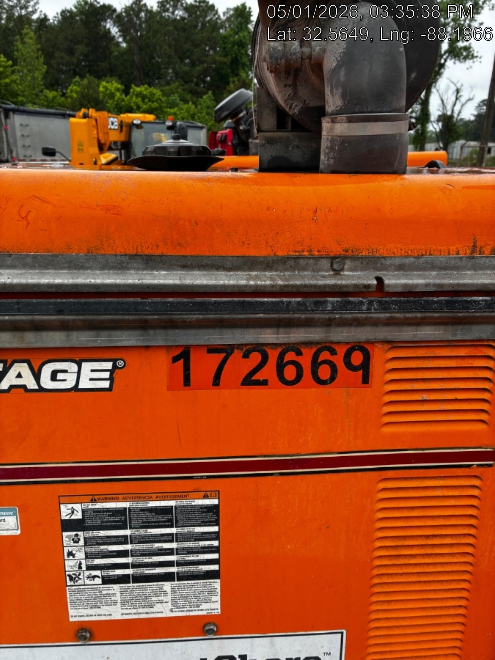 2021 Lincoln Electric Vantage 549X Ready Pak 3, ORANGE (includes trailer, cable rack, fender light kit)