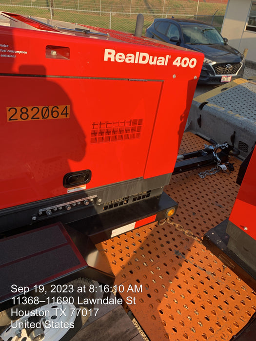 2022 Shindaiwa DGW400MDL Kubota D902 Engine, 23 HP, Dual Op Welder, Wire, Arc, Droop Stick, Tig, and CC Stick Functionality, Simulphase, 3 Phase and 1 Phase Gen Output, Single Axle NB Trlr, Slr Trckl Chrg 12V 12W, Fire Ext