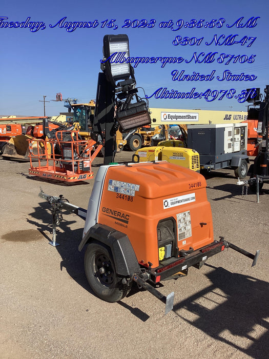 2023 Generac MLT2 Diesel, Flex Switch 120V Input, Powerzone Controller, (4) 320W LED Lights, 4kW Generator, 39.9 Gal Fuel Tank, 2" Ball, T3