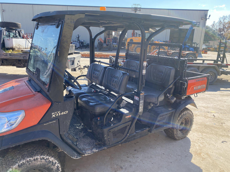 Kubota RTV-X1140W-H 4wd Utility Cart, LED Strobe, Windshield Tempered Glass, Pastic Canopy, Wire Harness Kit, Backup Alarm