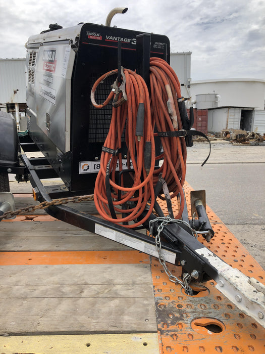 2019 Lincoln Electric Vantage 322 Welder Ready-Pak 3, Two wheel trailer, Fender and Light kit, Cable Rack