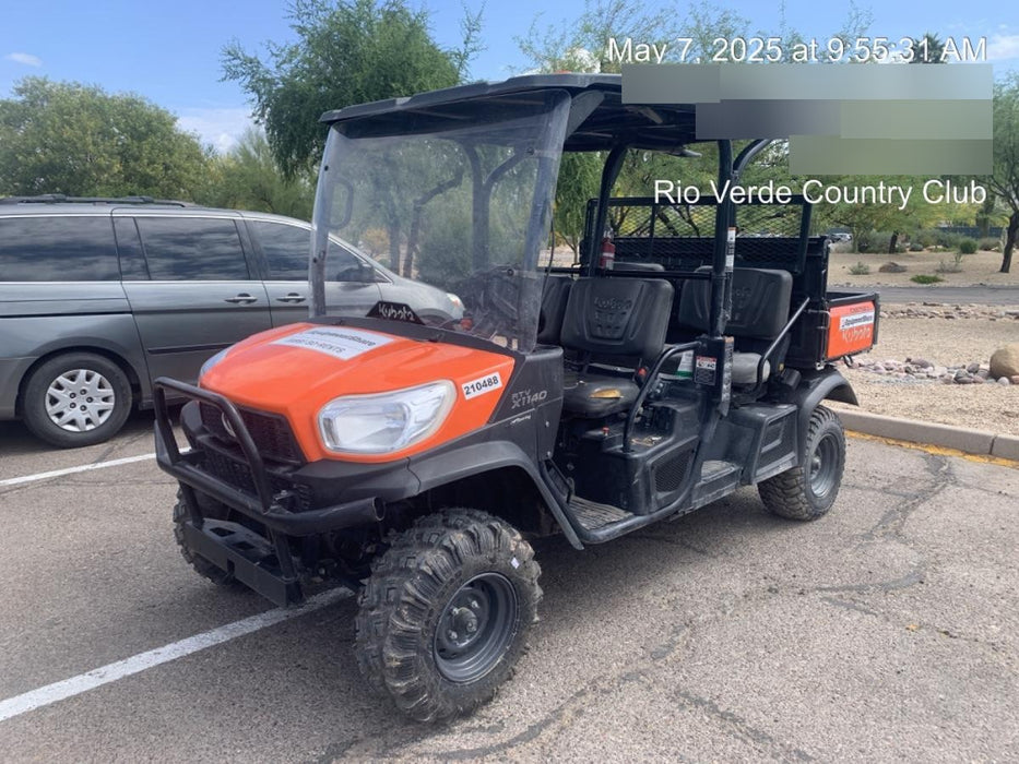 2022 Kubota RTV-X1140W-H Plastic Canopy, Windshield Acrylic Clear, LED Strobe Light, Wire Harness Kit, Back up Alarm