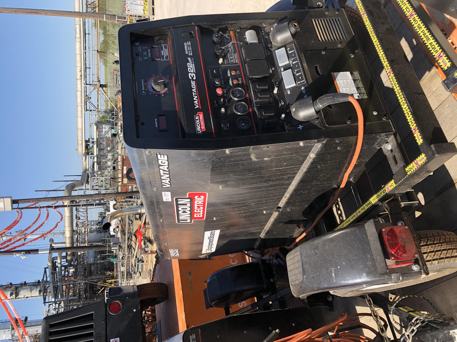 2020 Lincoln Electric Vantage 322 Welder Ready-Pak 3, w/ GPS & Decals (includes trailer, cable rack, fender light kit)