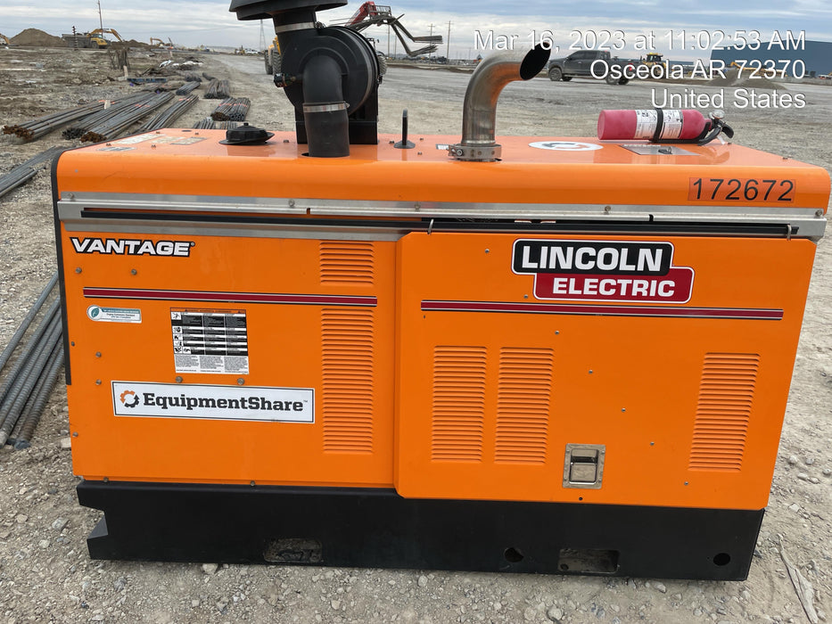 2021 Lincoln Electric Vantage 549X Ready Pak 3, ORANGE (includes trailer, cable rack, fender light kit)