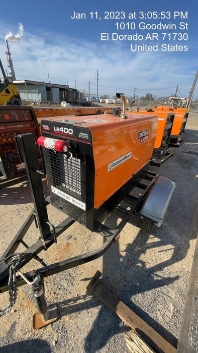 2022 Lincoln Electric LE400 Kubota V1505, Trlr, Cable Rack, Light Kit, ES Decals, T3