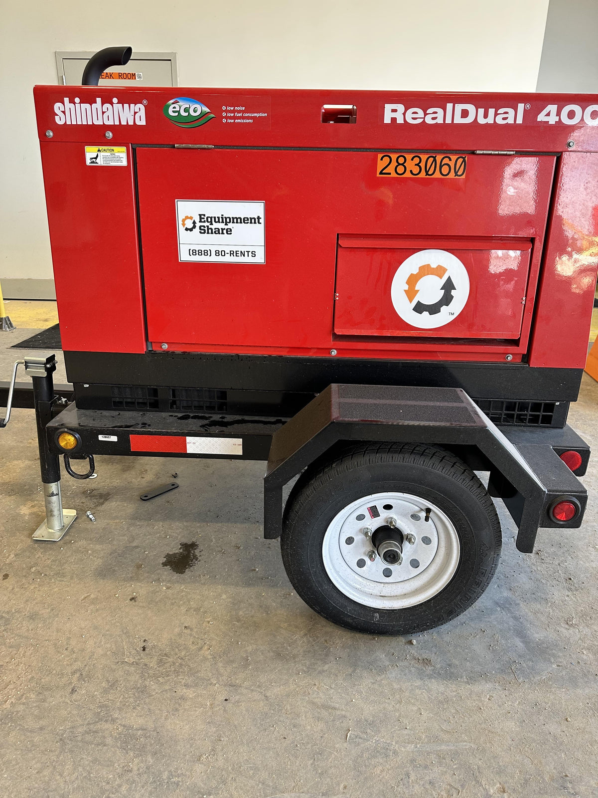 2022 Shindaiwa DGW400MDL Kubota D902 Engine, 23 HP, Dual Op Welder, Wire, Arc, Droop Stick, Tig, and CC Stick Functionality, Simulphase, 3 Phase and 1 Phase Gen Output, Single Axle NB Trlr, Slr Trckl Chrg 12V 12W, Fire Ext