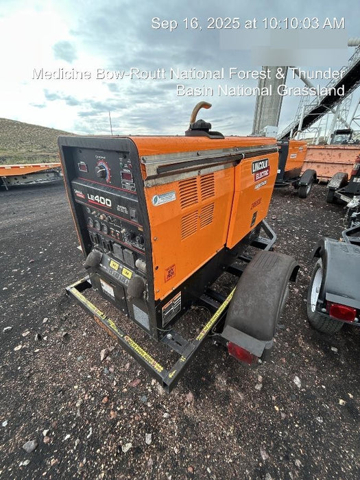 2022 Lincoln Electric LE400 Kubota V1505, Trlr, Cable Rack, Light Kit, ES Decals, T3