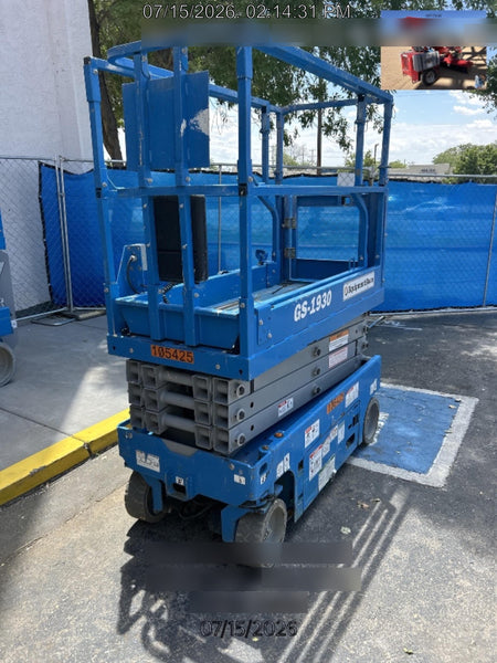 2020 Genie GS-1930 Solid Non Marking Tires, Beacon, Folding rails with half height swing gate