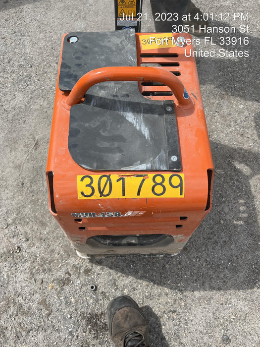 2023 Multiquip MVH158 Honda GX200, 17" Plate, Gas