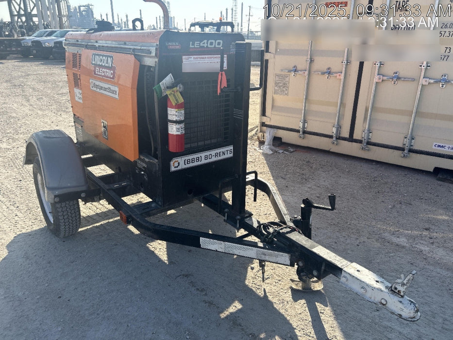 2023 Lincoln Electric LE400 Kubota V1505, Trlr, Cable Rack, Light Kit, ES Decals, T3